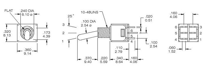 雙排紅色鈕子開關(guān)TS4-202A2