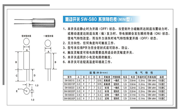 SW-580震動開關技術參數表.jpg SW-580震動開關技術參數表.jpg