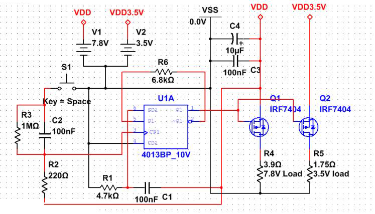 輕觸開關實現開關機電路圖原理圖