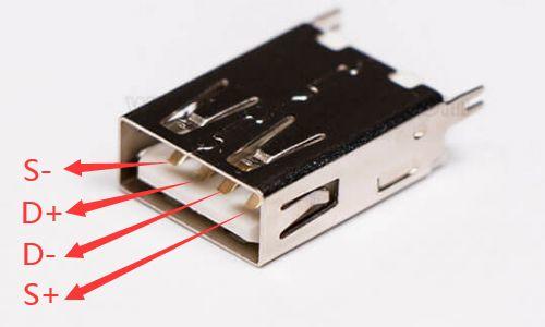 常見幾種USB(母座)接口引腳定義