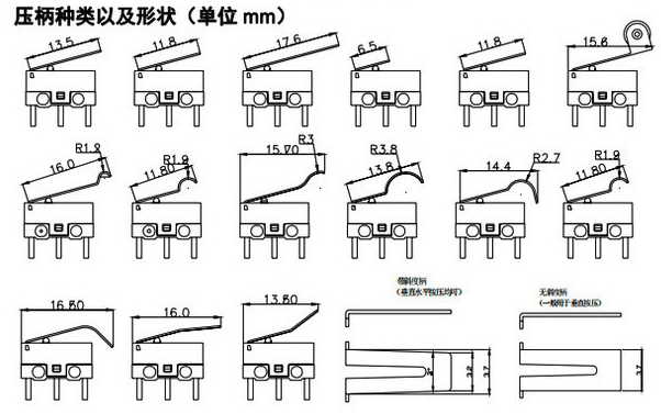 微動開關款式