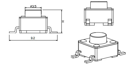 輕觸開關結構 輕觸開關結構