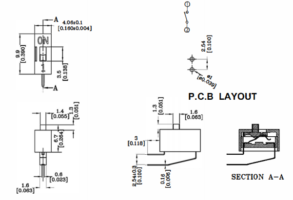 DA-01側(cè)插撥碼開(kāi)關(guān)尺寸圖 DA-01側(cè)插撥碼開(kāi)關(guān)尺寸圖